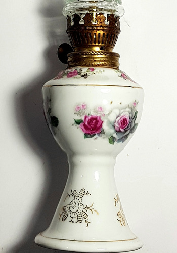 Lámpara 27 Cm. Años '70 A Alcohol,6,5x27cm. Tulipa Acomodo (Usado)
