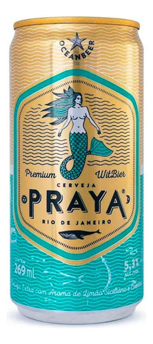 Cerveja Witbier Vegana Praya Lata 269ml