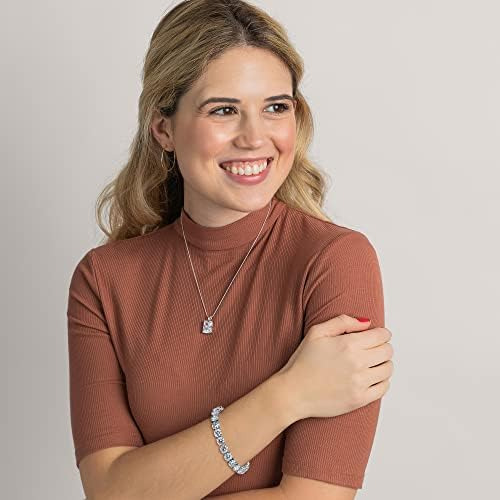 Pulseira De Tênis Kezef Com Zircônia Cúbica Branca E Latão