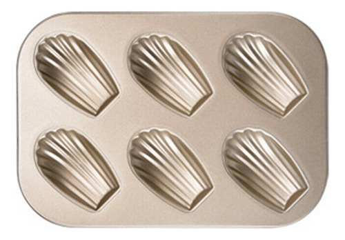 Molde Para Tartas Z Cake Making Mini Madeleine, 6 Cavidades,