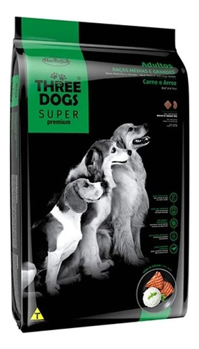 Alimento Perro Three Dogs Adulto 15+2kg + Regalo + Envio