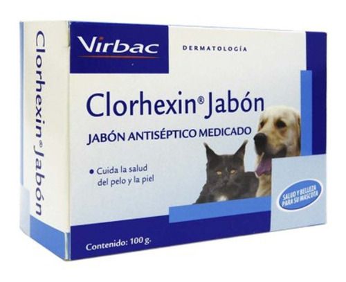 Clorhexidin Jabón Virbac Mascotas 100g