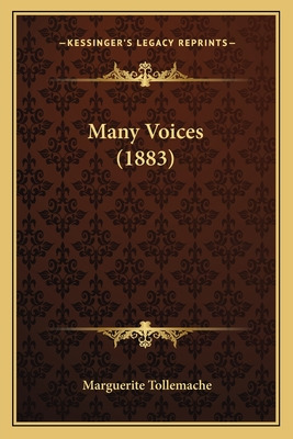 Libro Many Voices (1883) - Tollemache, Marguerite