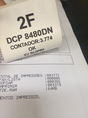 Multifuncional Brother Original Mfc 8480 Dn Contador 93.774