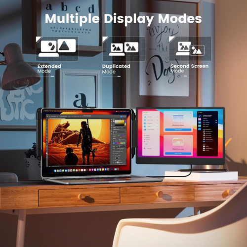 Extensor De Monitor De Portátil Doble De Portátil 15.4 PuLG