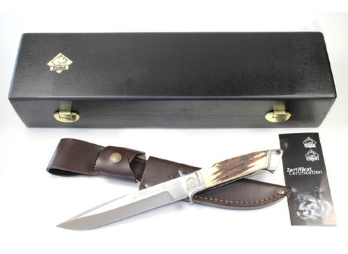 Cuchillo De Caza Puma Cougar Stag 15,5cm Aleman Funda Cuero.