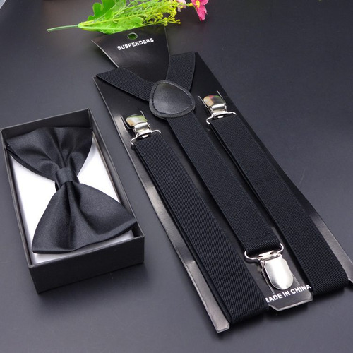Traje Con Corbata De Lazo Y Correas Elásticas Con Broches, A