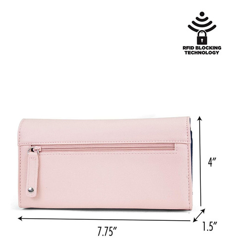 Imagen 3 de 3 de Nautica Money Manager Rfid - Cartera De Mano Para Mujer