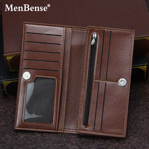 Cartera Retro Larga Con Doble Pliegue, Chequera, Cartera Par