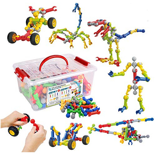 Huaker Kids Building Stem Toys,125 Pcs Educational Construct