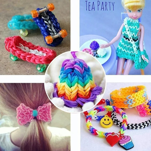 Kit Para Hacer Pulseras De Elástico 23 Colores 1500+ Uds