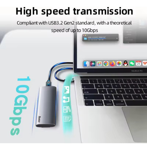 Disco Sólido Ssd Externo 1tb Nvme Tipo C Usb 3.2 Portatil