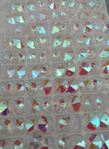 Octagonos De Cristal Color Tornasol (100pzas)
