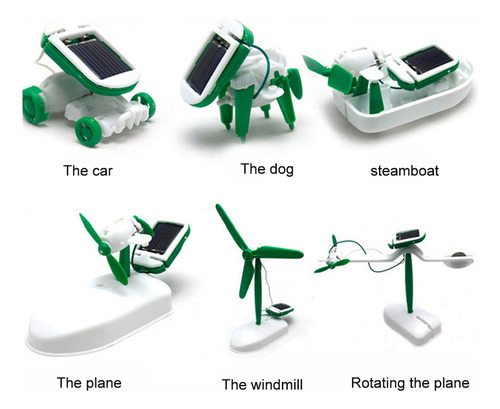 Kit De Robot Solar Diy Education Learning Power 6 En 1 Para