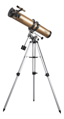 Telescopio Astronomico Tasco Luminova Reflector Profesional 114 mm x 900 Ecuatorial Color Dorado