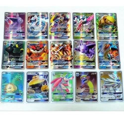 Lote 40 Cartas Pokémon Gx Sem Repetidas Cartinhas Pokemon - R$ 119,9