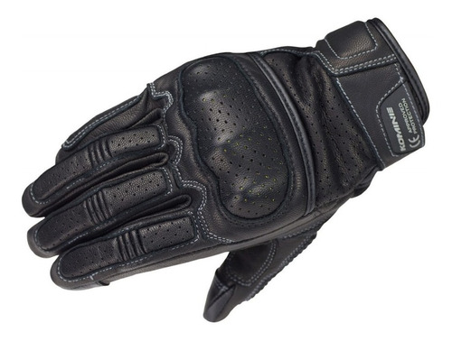 Guantes Para Moto De Cuero - Dedos Táctil Celular - Komine