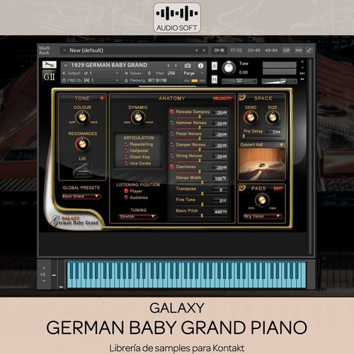 Librerias Kontakt - Galaxy German Baby Grand Piano