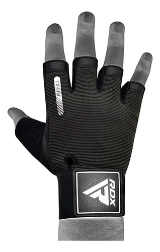 Guantes Medios Rdx De Levantamiento Black Wga-t2hb
