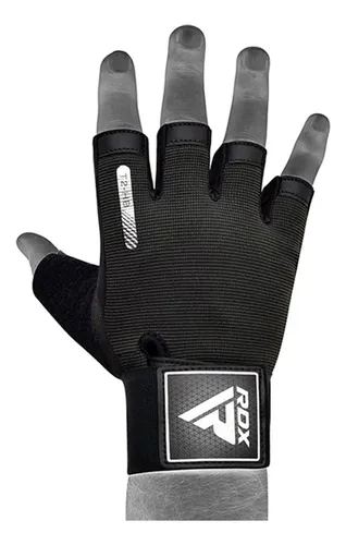 Guantes Medios Rdx De Levantamiento Black Wga-t2hb