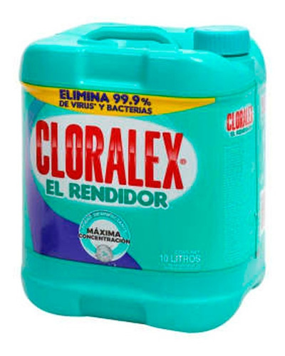 Blanqueador Líquido Desinfectante Cloralex® El Rendidor 10 L
