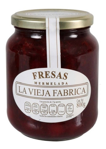 Mermelada De Fresa La Vieja Fabrica Tradicional De 800 Grs