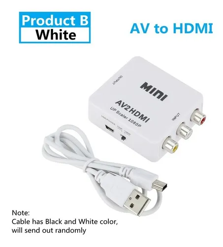 Convertidor De Rca A Hdmi Vhs Camara Play 2 Wii Xbox Tv Hdmi