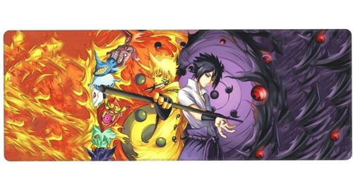 Mouse Pad Gamer Naruto Y Sasuke Artistico Anime 40x90cm