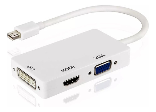 Convertidor De Audio Video 3 En 1 Displayport A Hdmi Vga Dvi