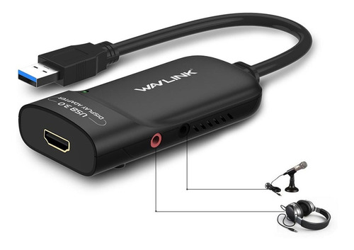 Adaptador Gráfico De Vídeo Wavlink Usb 3.0 A Hdmi