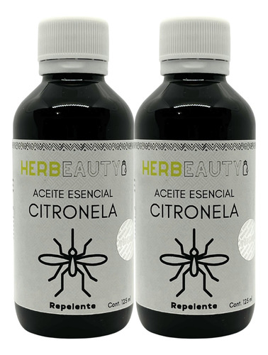 Aceite Esencial Para Aromaterapia Citronela 125ml Pack2