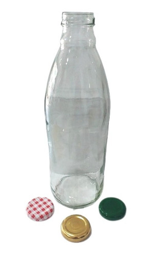 Botella Para Jugo O Lechera Litro Pack 6und