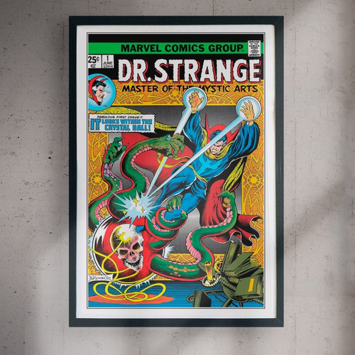 Cuadro 60x40 Marvel - Dr Strange - Vintage Comic Cover