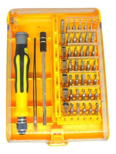 Kit De 45 Desarmadores Reparación De Electrónicos, Celulares