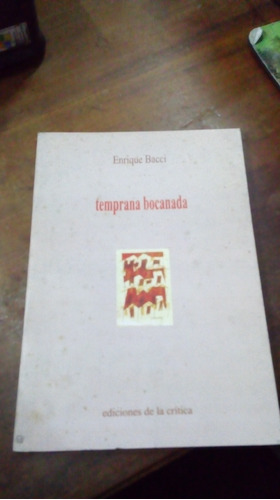 Libro  Temprana Bocanada 