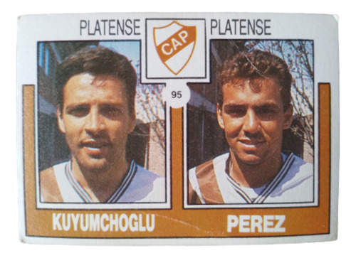 Figurita Suplemento Futbol 92 #95 Kuyumchoglu Perez Platense