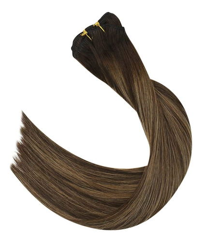 Extensiones Castaño 2 Castaño Ceniza 2 Castaño 120gr 16in