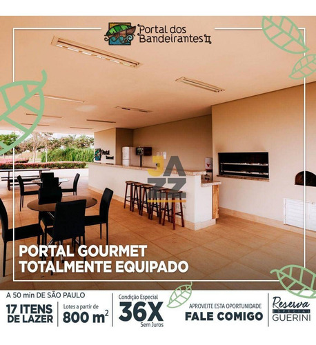 Imagem 11 de 28 de Terreno À Venda, 1462 M² Por R$ 950.683 - Portal Dos Bandeirantes - Ii - Porto Feliz/sp - Te3594