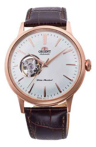 Relógio Orient Bambino Open Heart Masculino Em Aço Inoxidáve