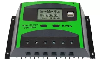 Regulador Controlador De Carga Solar 50a 12v/24v 2 Usb Lcd