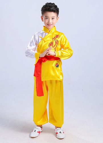 Disfraz De Kung-fu Para Niña, Traje De Uniforme De Wushu Par