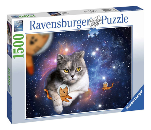 Puzzle Ravens 1500 Pz 174393 Gato Espacial Milouhobbies