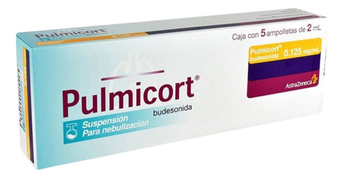 Pulmicort Suspensión Para Nebulizar 0.125 Mg / Ml Caja Con 5