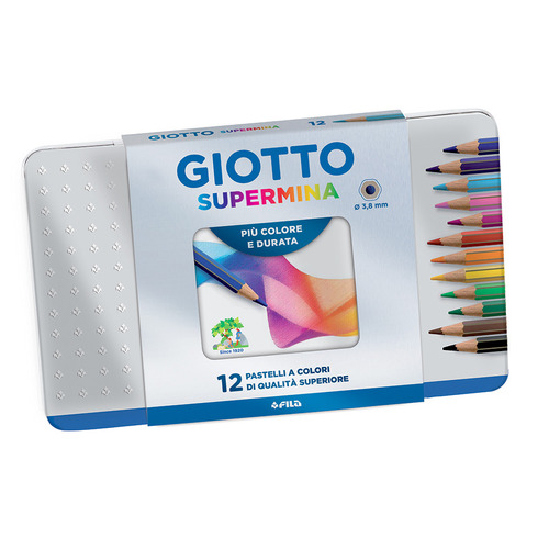 Imagen 1 de 1 de  Set 12 Lápices De Colores Giotto Supermina