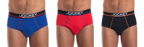 Pack 3 Slip Cotton Spandex Algodón Hombre Jockey Calzoncillo