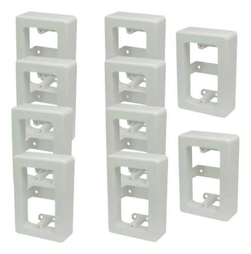 Caja Chalupa Univ. Pvc De Sobreponer P/canaleta Elec. 10 Pzs