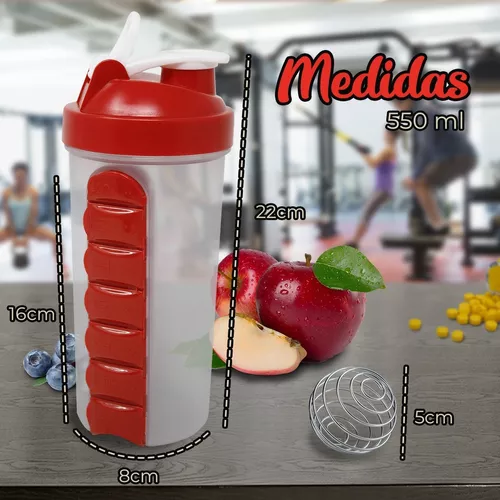 Vaso Mezclador Para Proteína Gym Nubisuave Color Verde