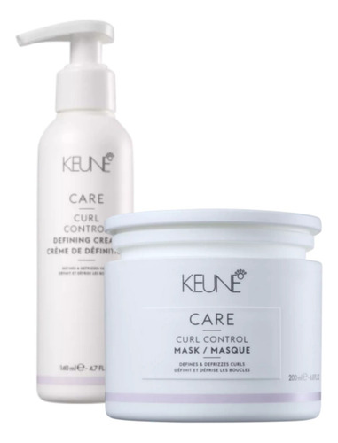 Kit Keune Care Curl Control Máscara E Defining Cream Cabelos