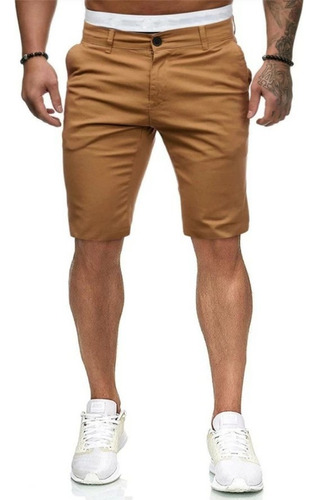 Pantalones Cortos De Verano Delgados Casuales Para Hombres