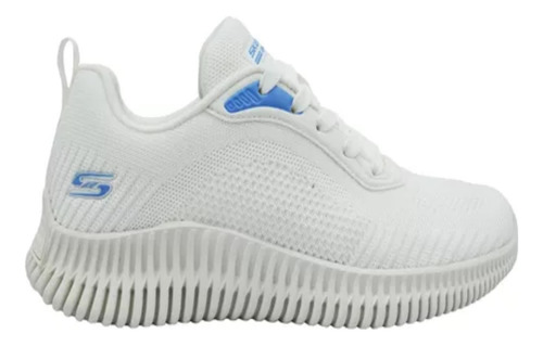 Tenis Skechers Bobs En Blanco De Mujer Camina 117415wht